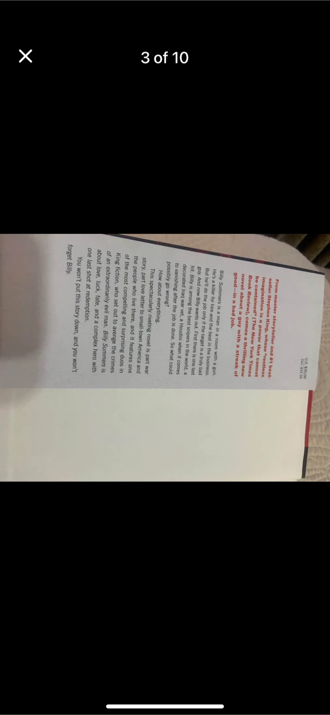 Stephen King Billy Summers Novel - photo 3