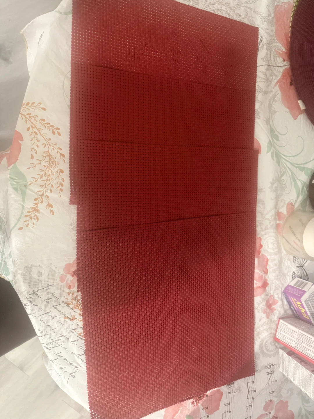 Set of 5 Red Placemats - photo 2