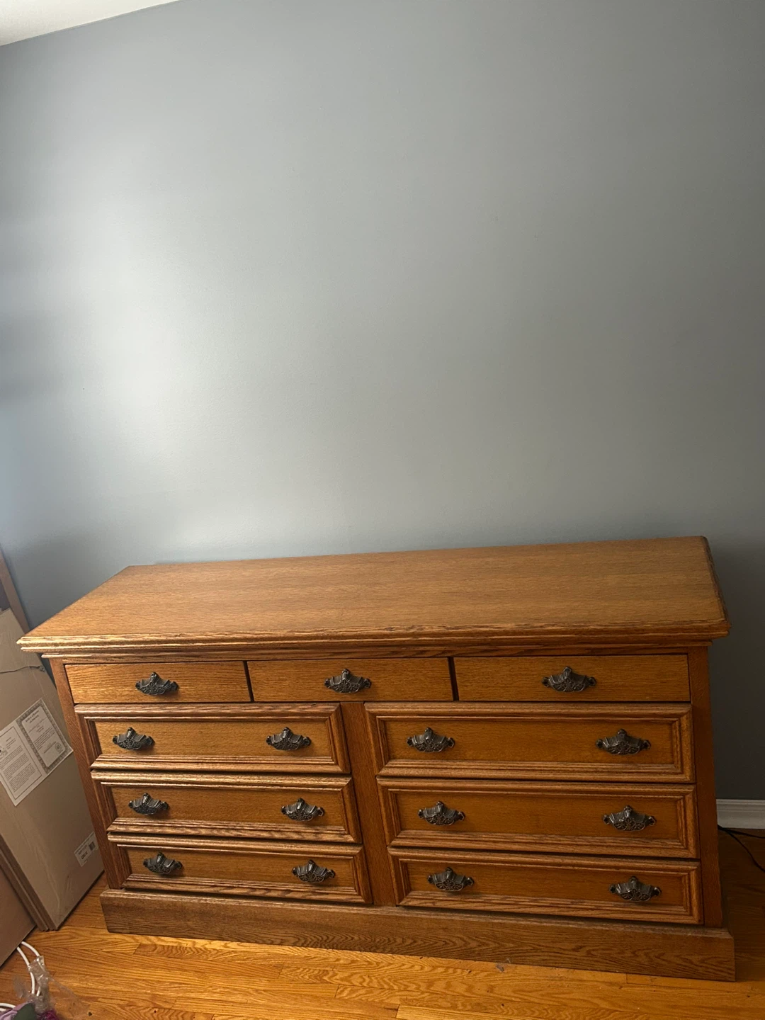 Oak Dresser with 9 Drawers