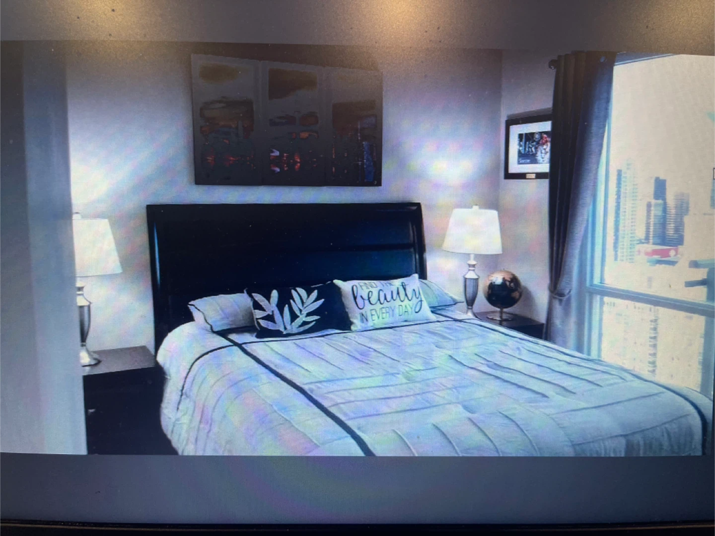 Dark Wood Queen Bed Frame with Storage Drawers - photo 3