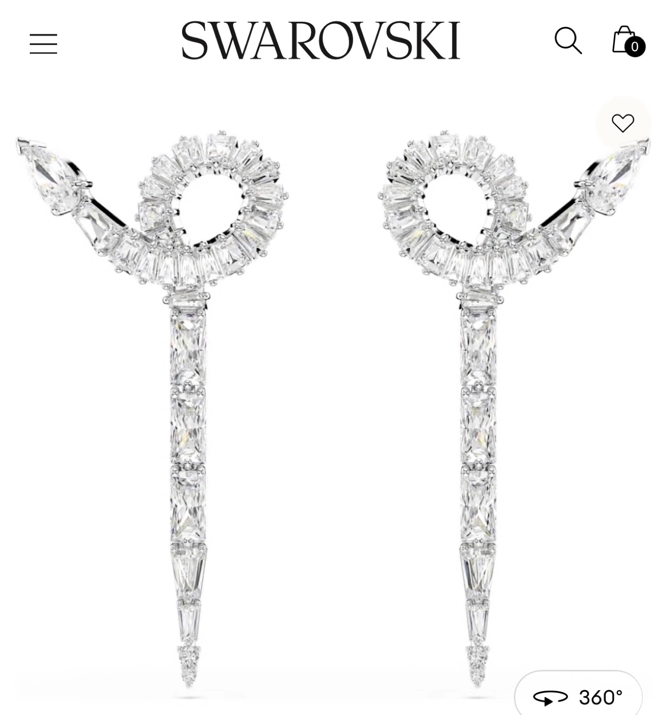 Swarovski Snake Drop Earrings - Year of the Snake