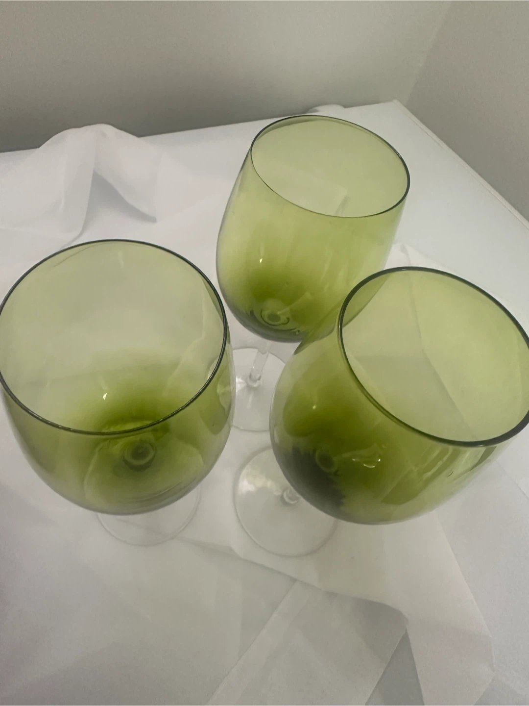 Stunning Green Glasses x 3 - photo 3