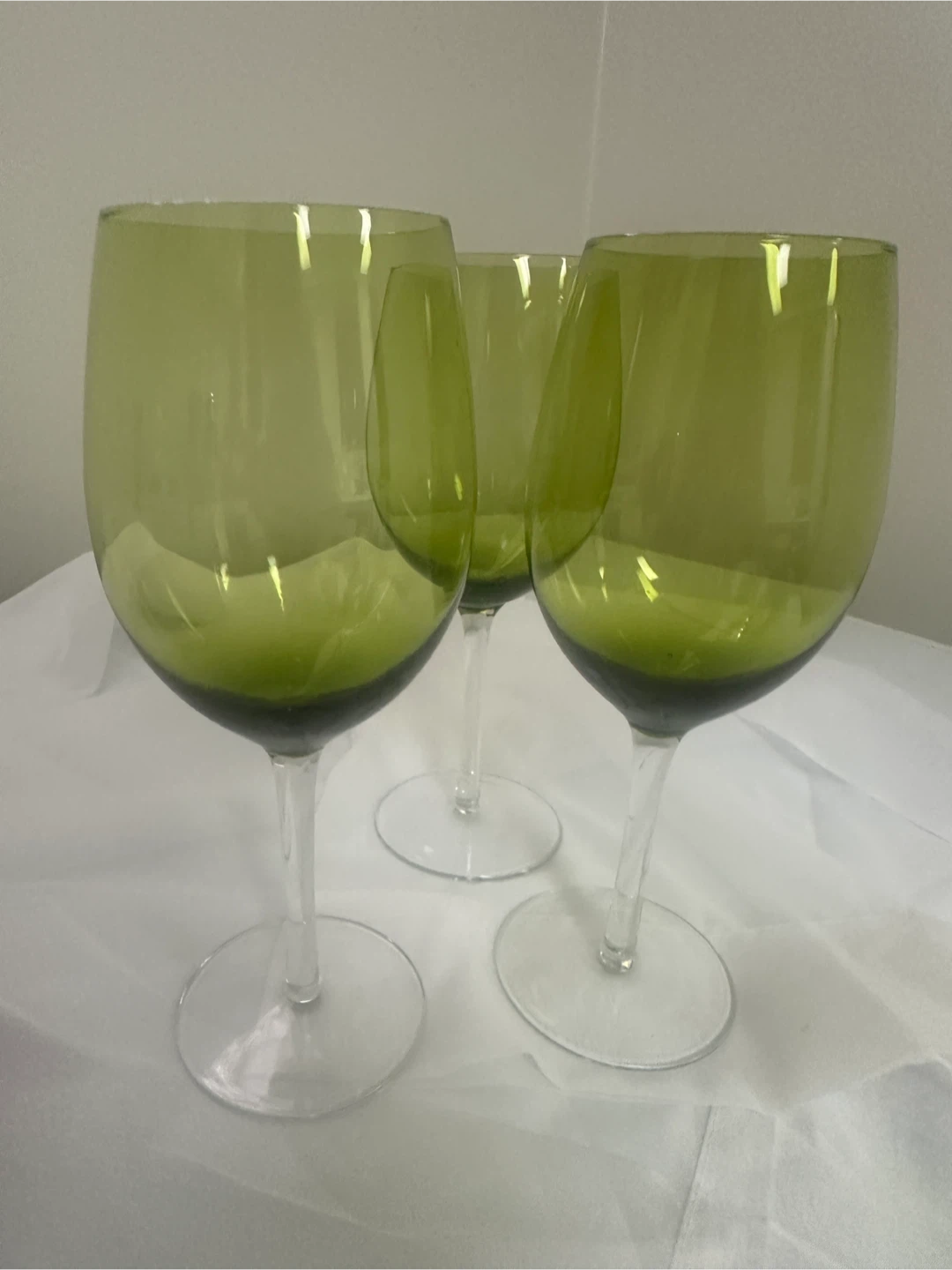 Stunning Green Glasses x 3