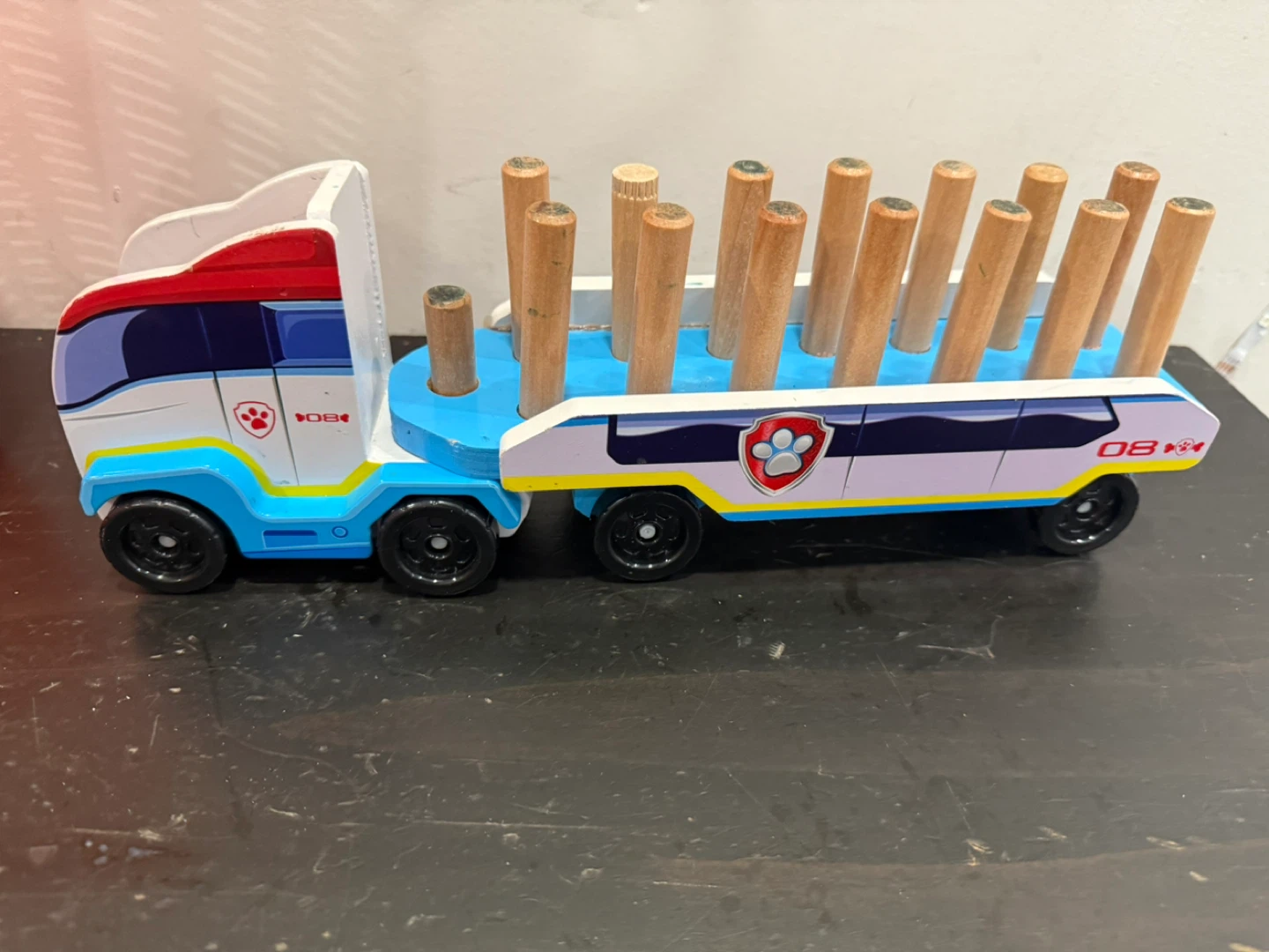 Paw Patrol Wooden Truck and Blocks Toy - photo 4