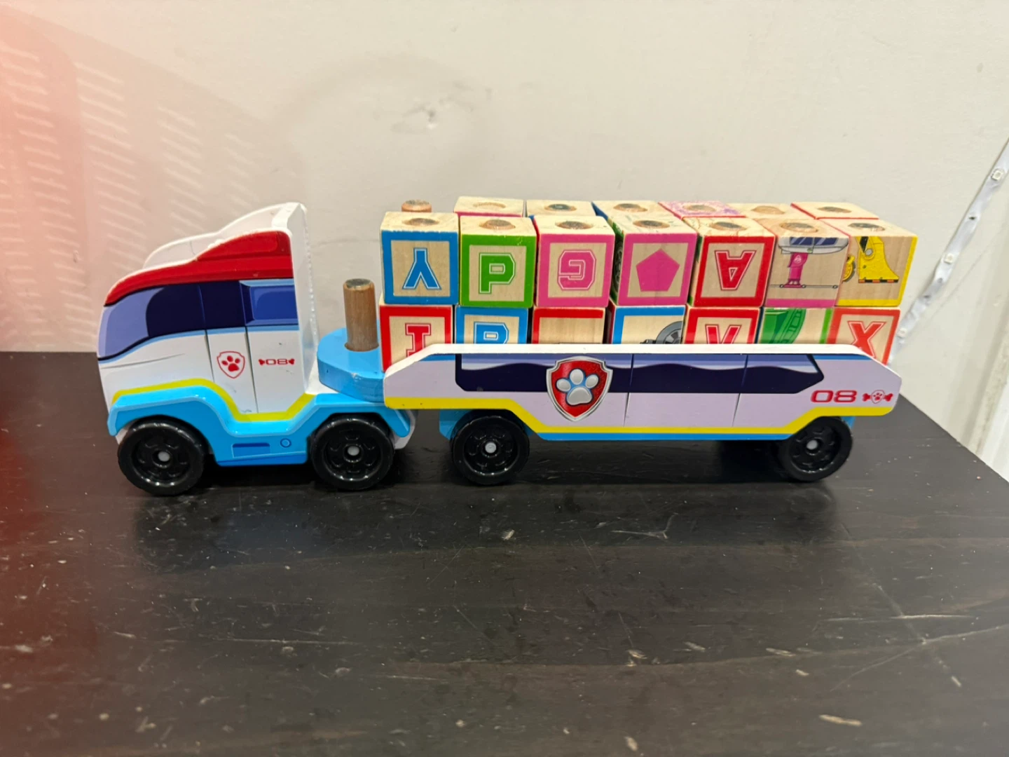 Paw Patrol Wooden Truck and Blocks Toy