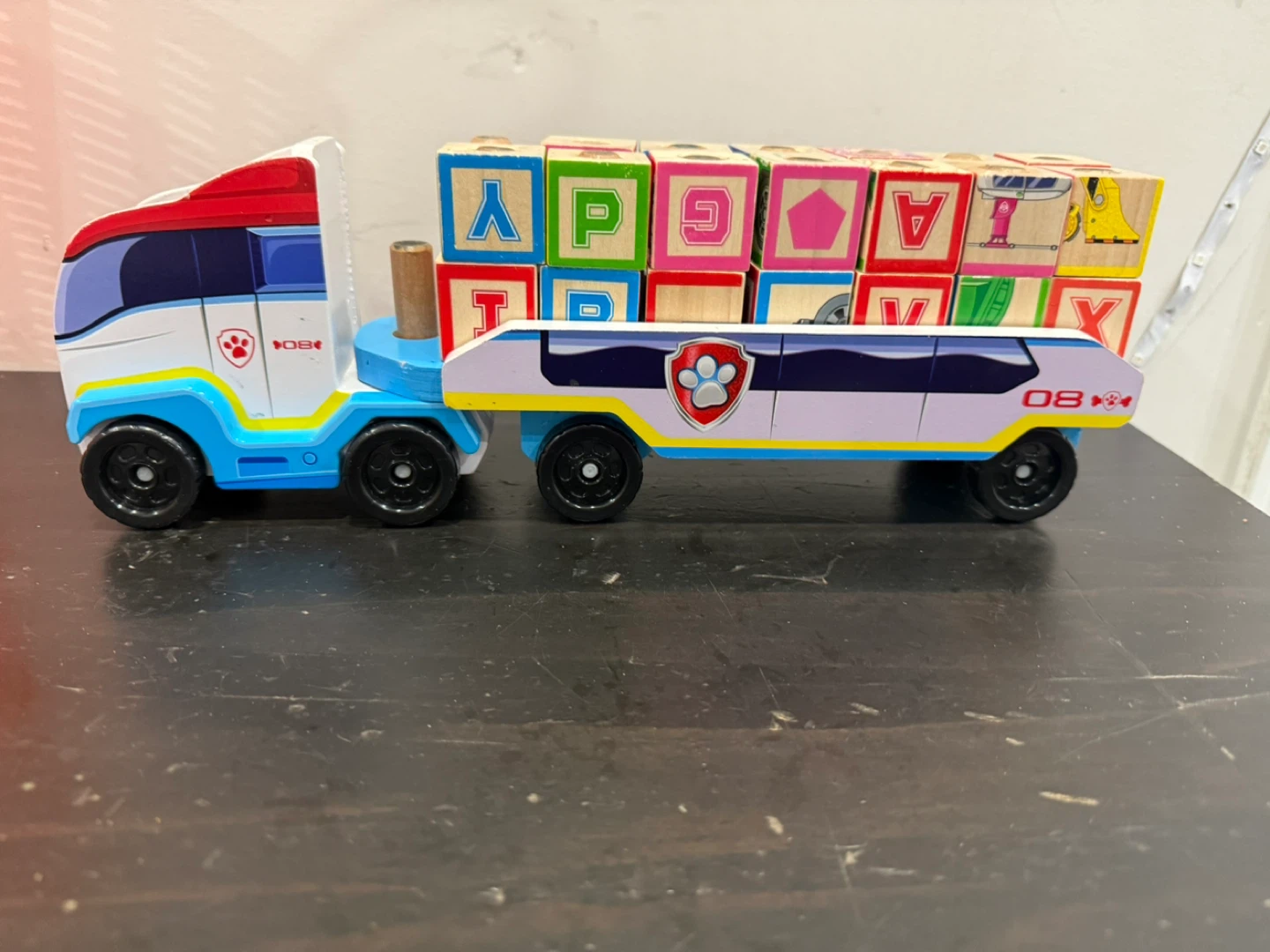 Paw Patrol Wooden Truck and Blocks Toy - photo 2