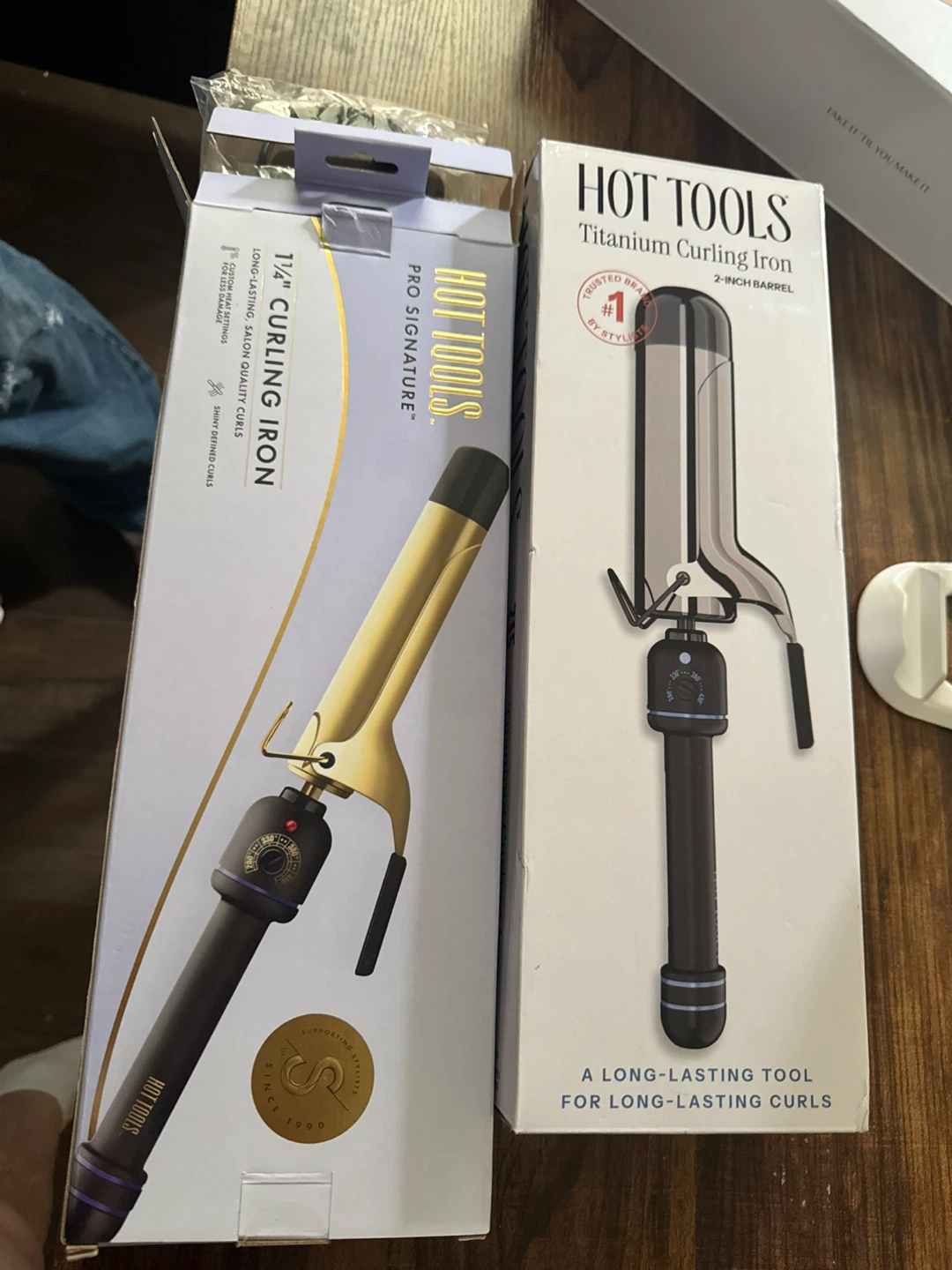 Hot Tools Titanium Curling Iron & 1 1/4" Curling Iron