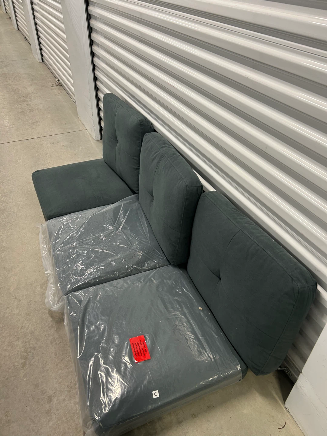 New Dark Grey Sofa Back and Seat Cushions - photo 4