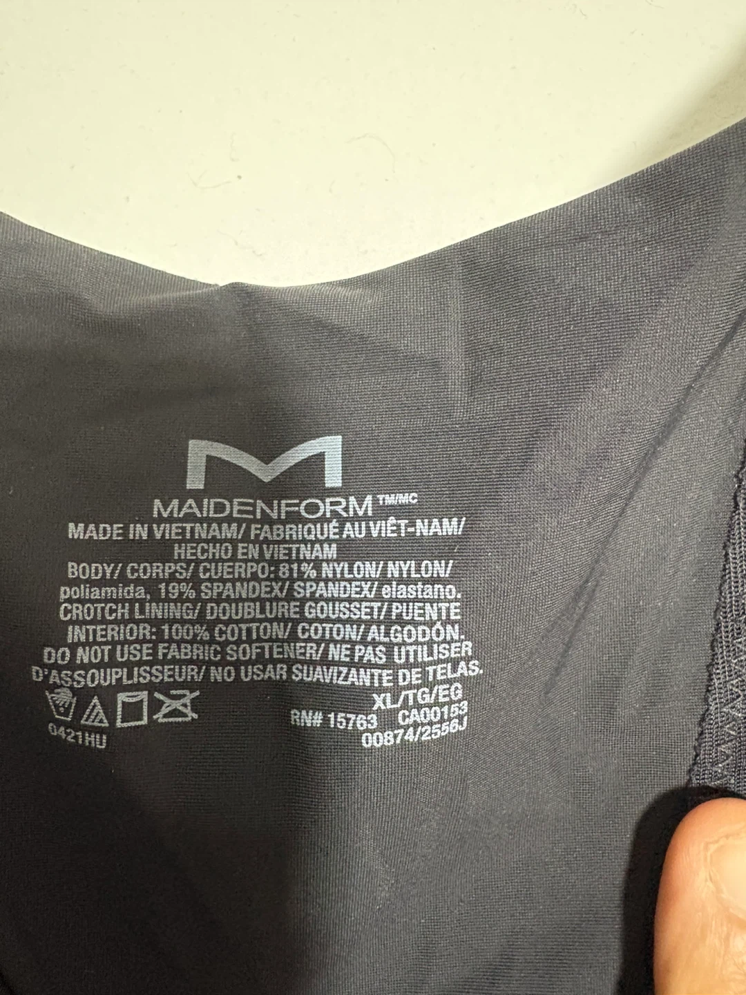 Maidenform Black Shaping Bodysuit Size XL - photo 3