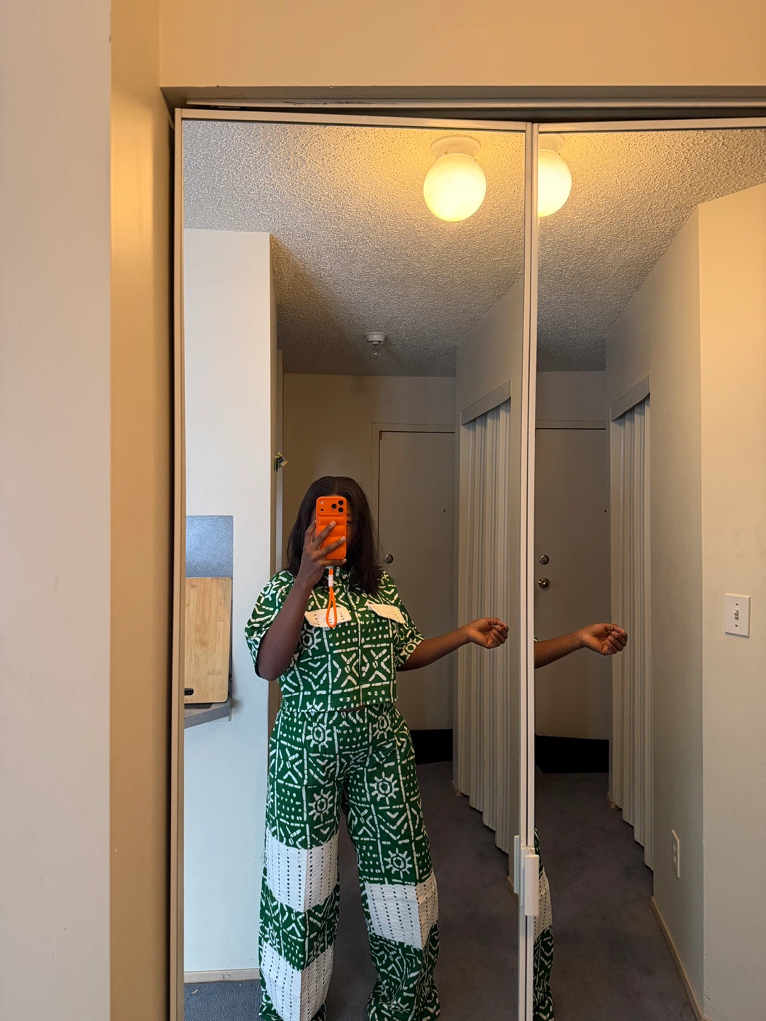 Ankara with ofi two piece set