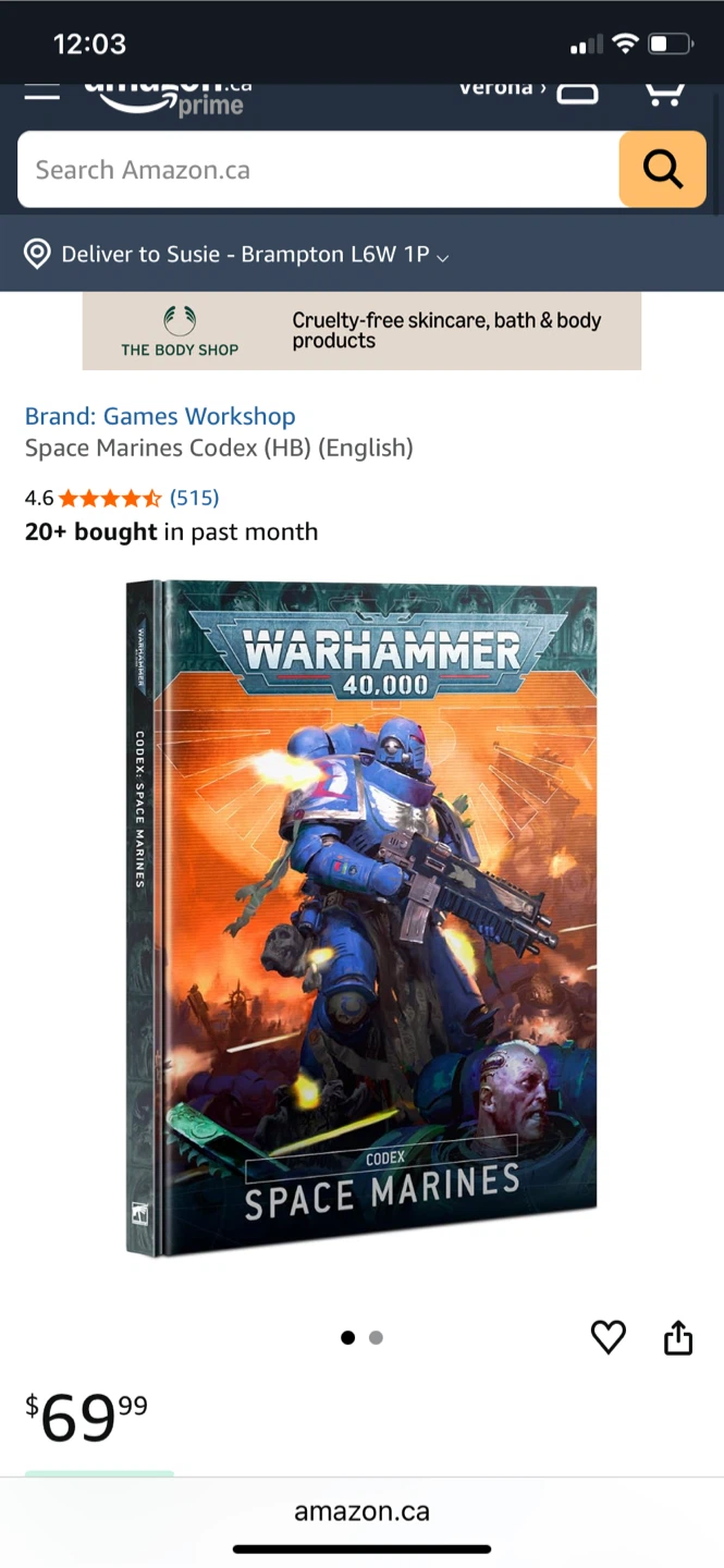 Warhammer 40,000 Codex Space Marines (Hardback)