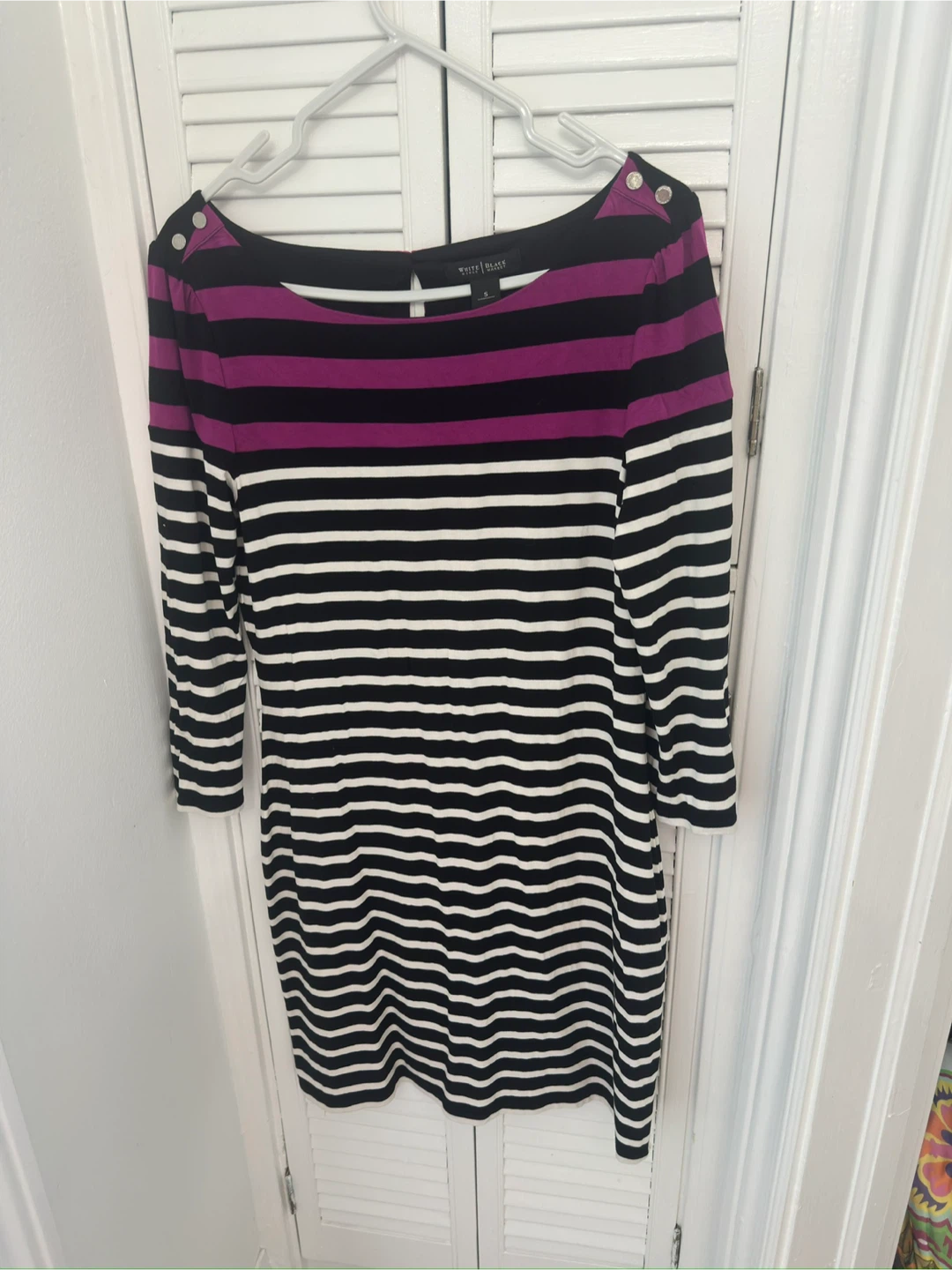 White House Black Market Striped Dress - Size S - photo 2