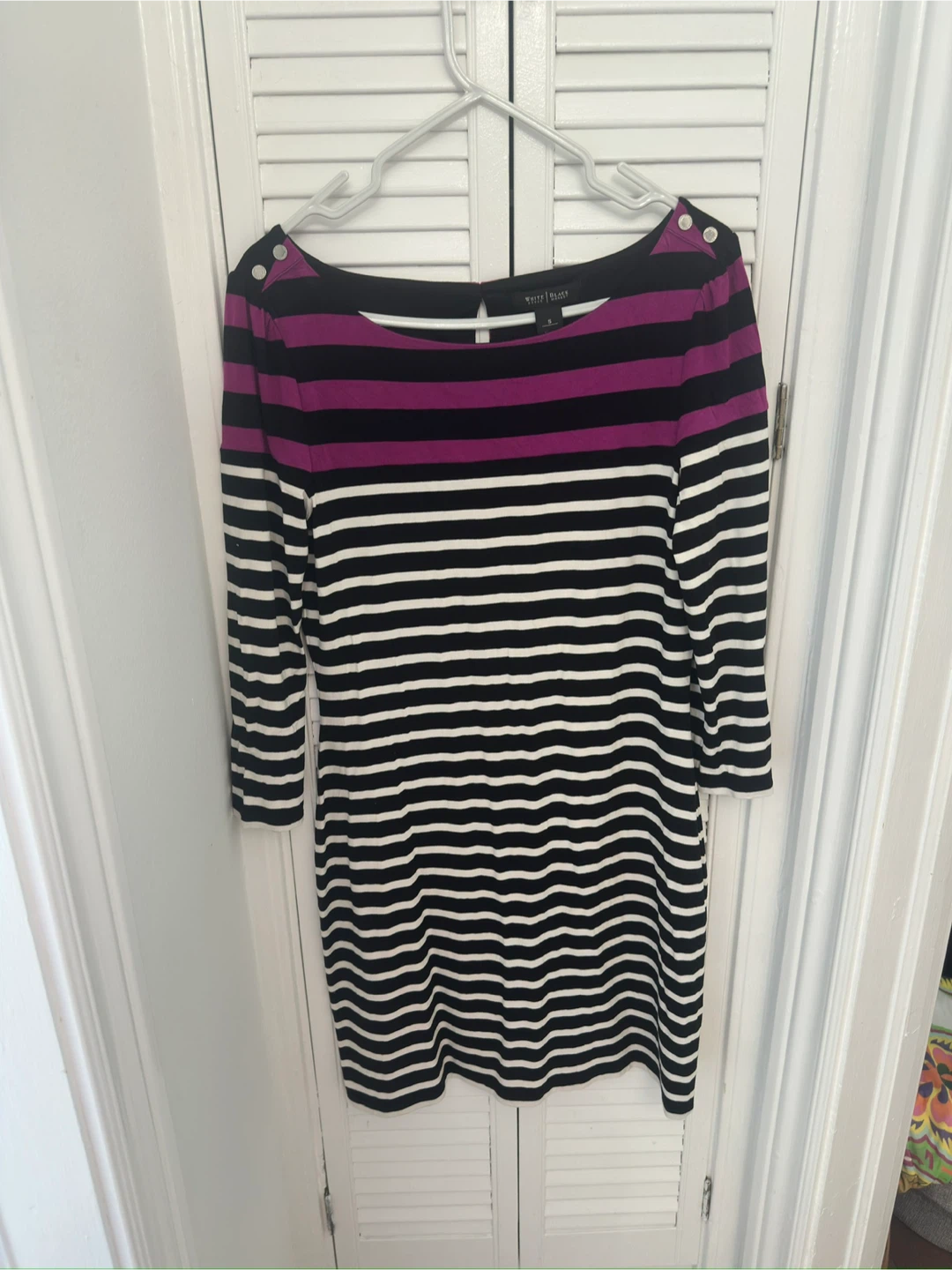 White House Black Market Striped Dress - Size S