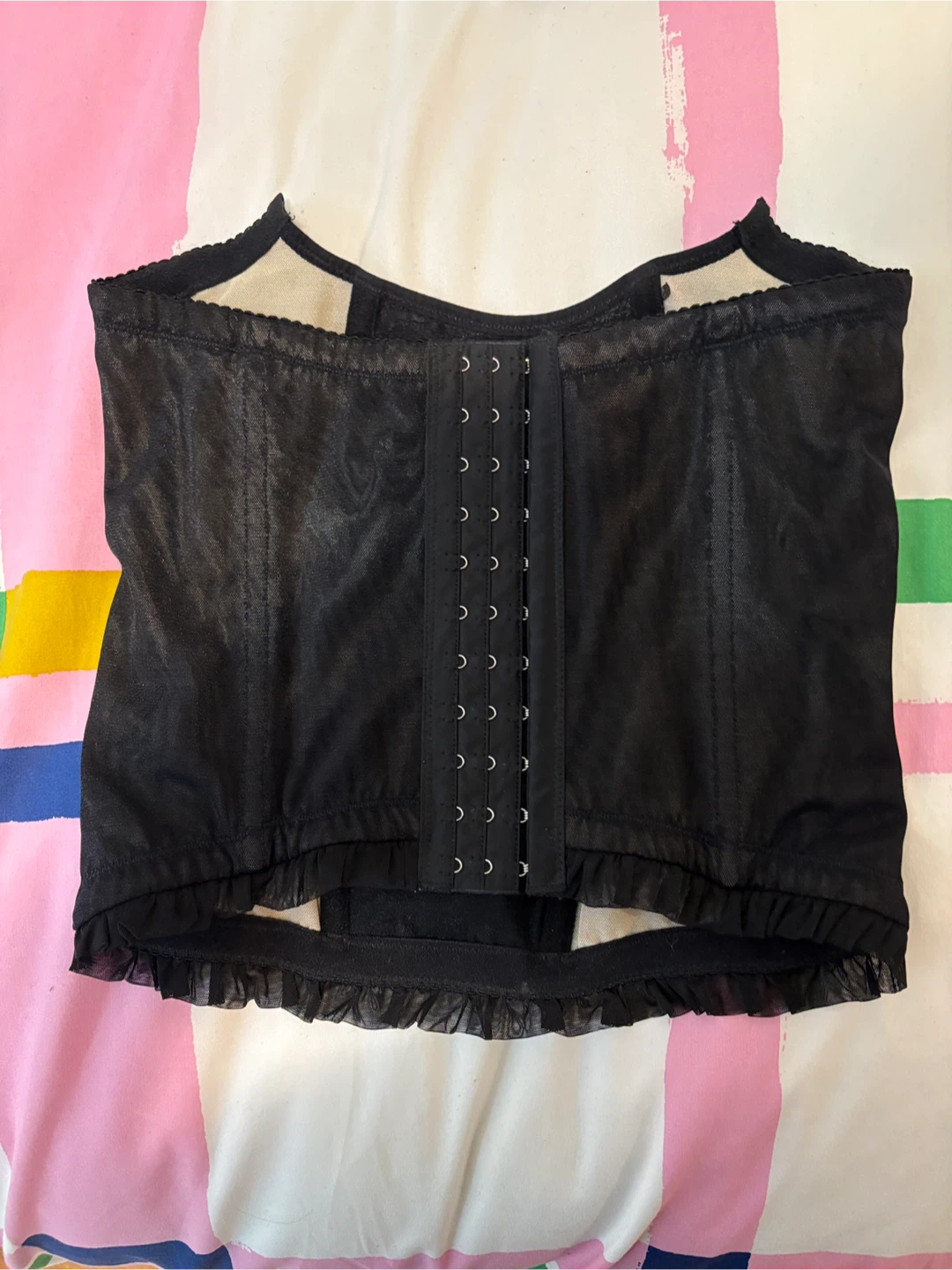 Elegant Black Lace Women's Corset Shapewear - photo 2