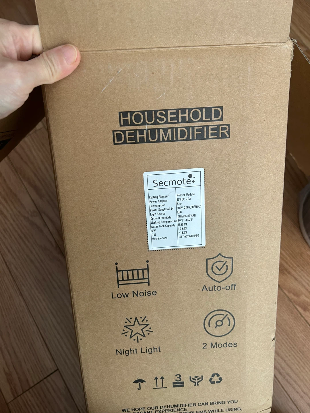 Brand New Dehumidifier 1850ml for Medium Rooms , Portable Quiet - photo 3