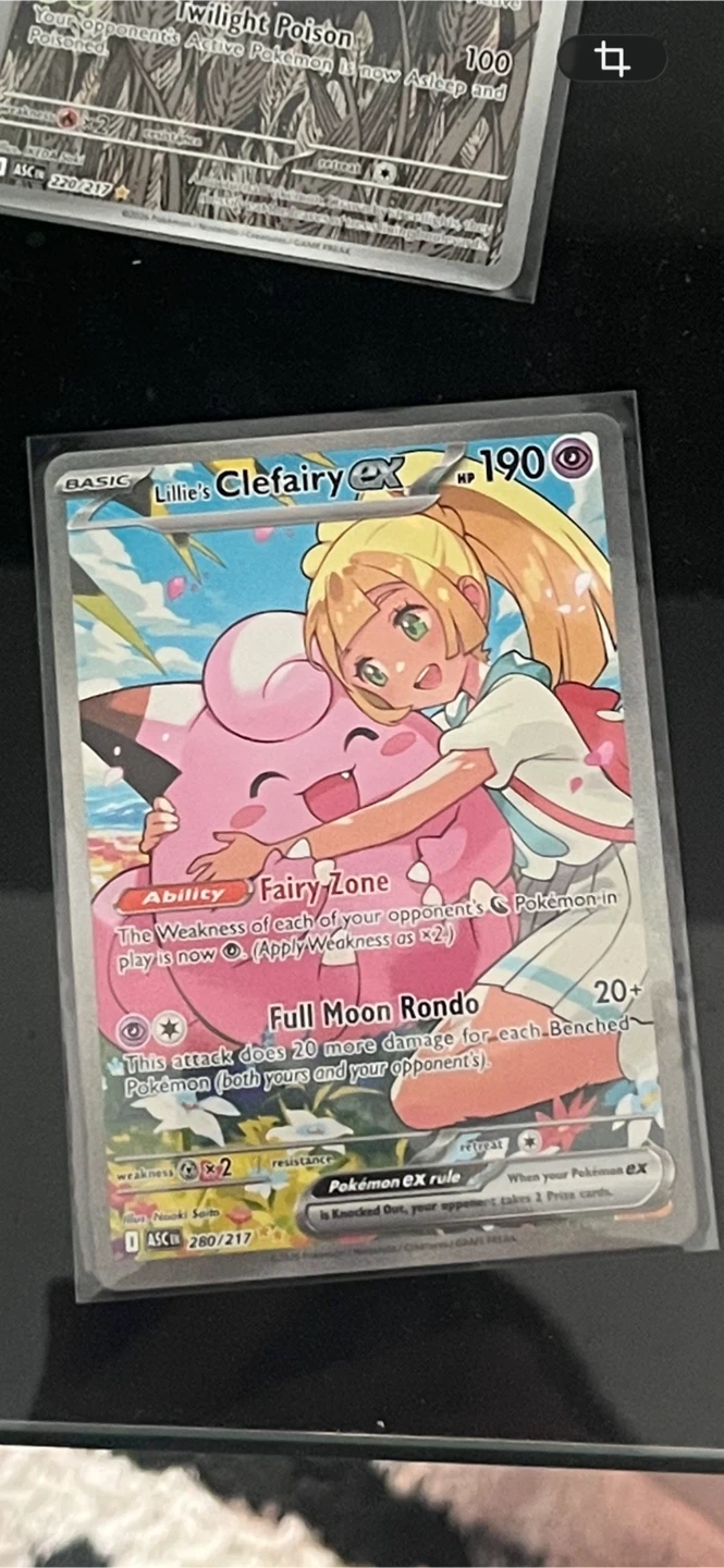 Lillie's Clefairy EX Pokémon Card 280/217