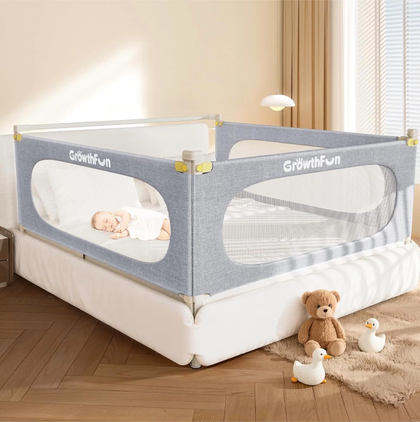 GrowthFun Kids Bed Rail Guard