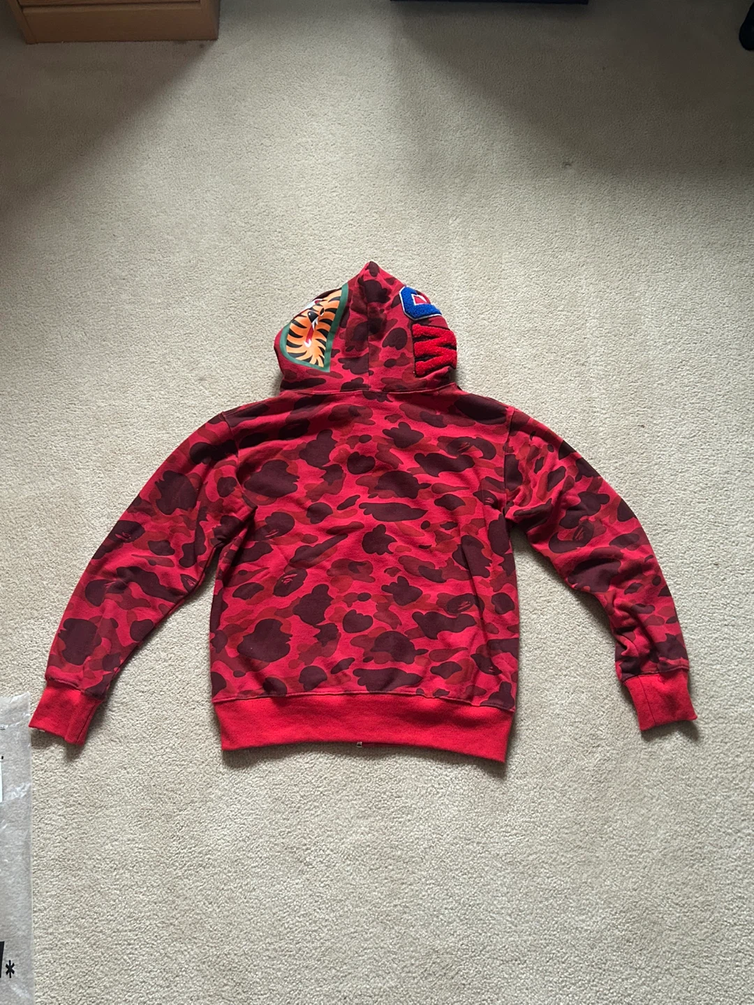 BAPE Red Camo Full Zip Hoodie - photo 3