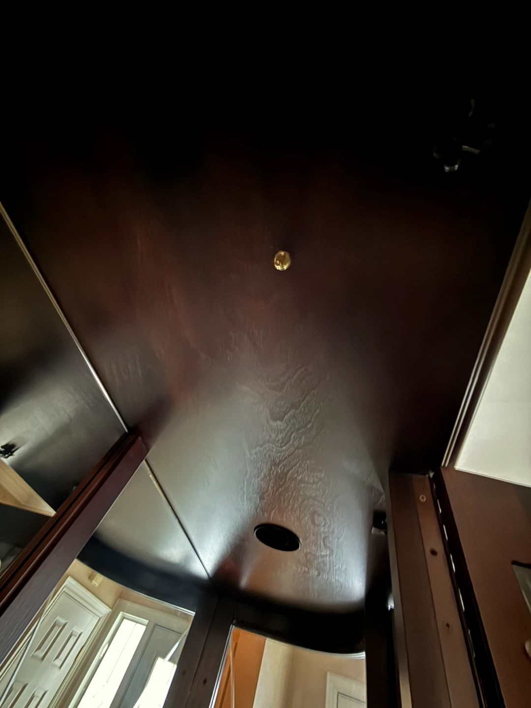Dark Wood China Cabinet with Glass Doors - photo 5