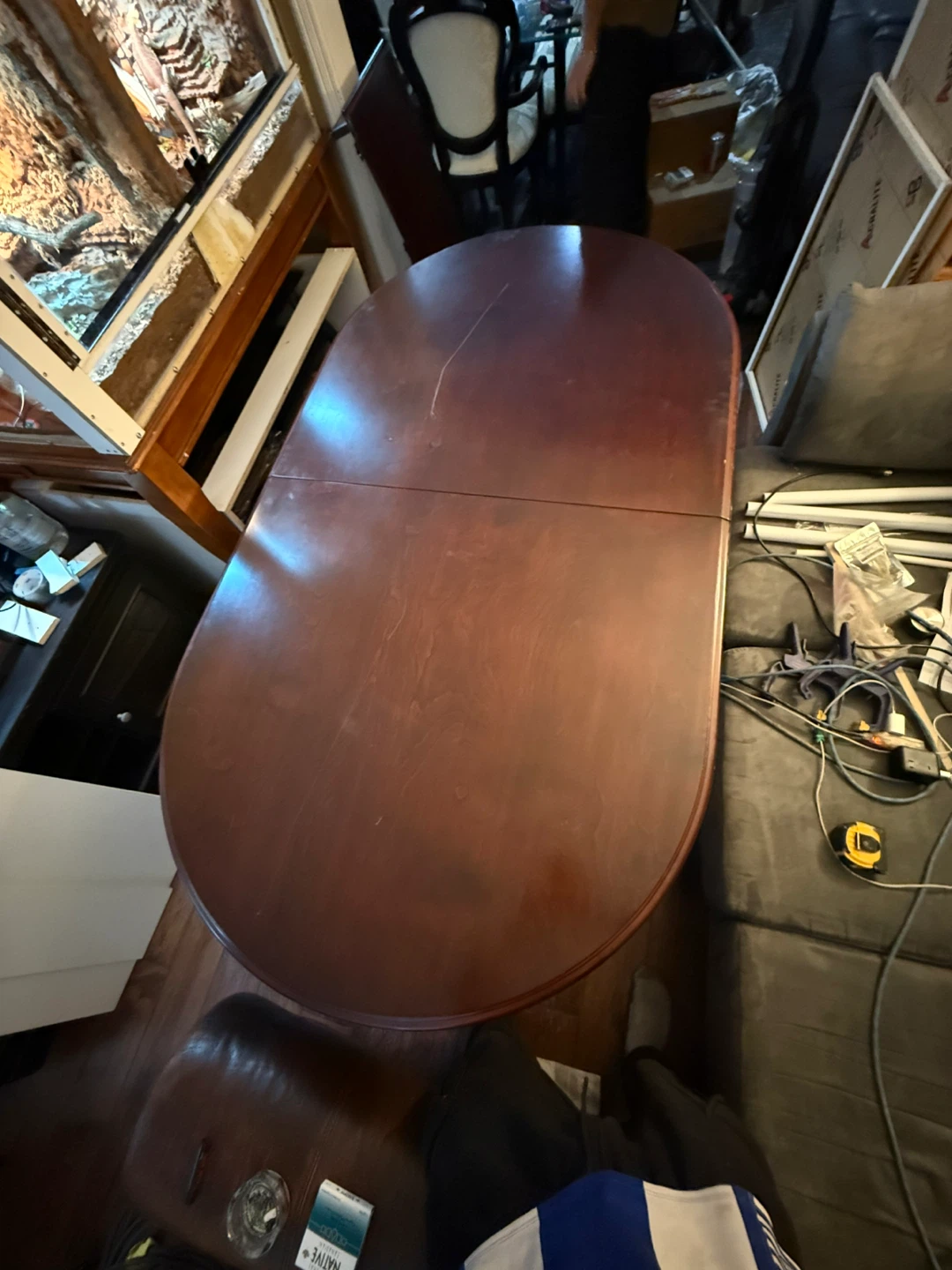 Wooden Dining Table with Leaf