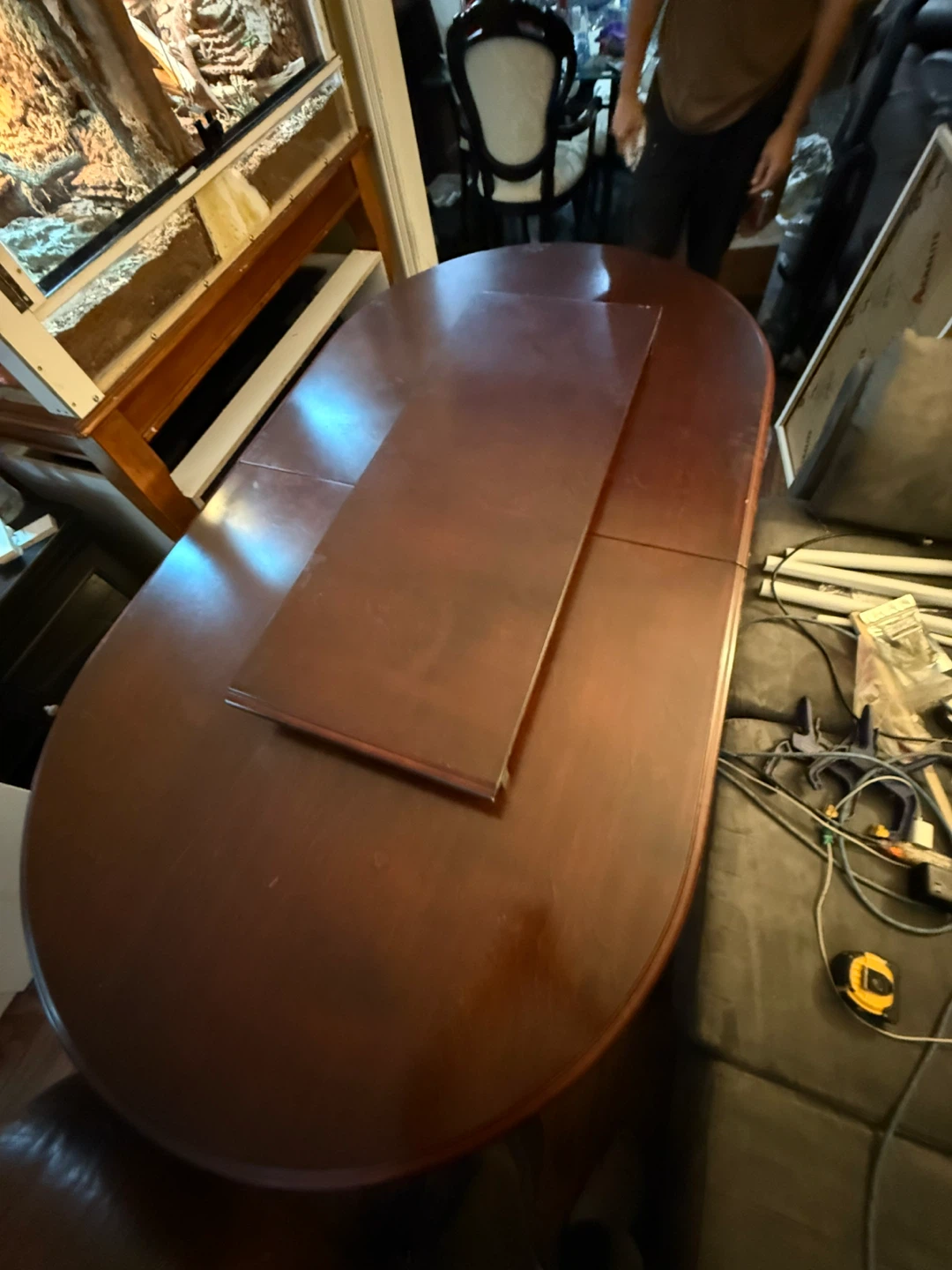 Wooden Dining Table with Leaf - photo 3