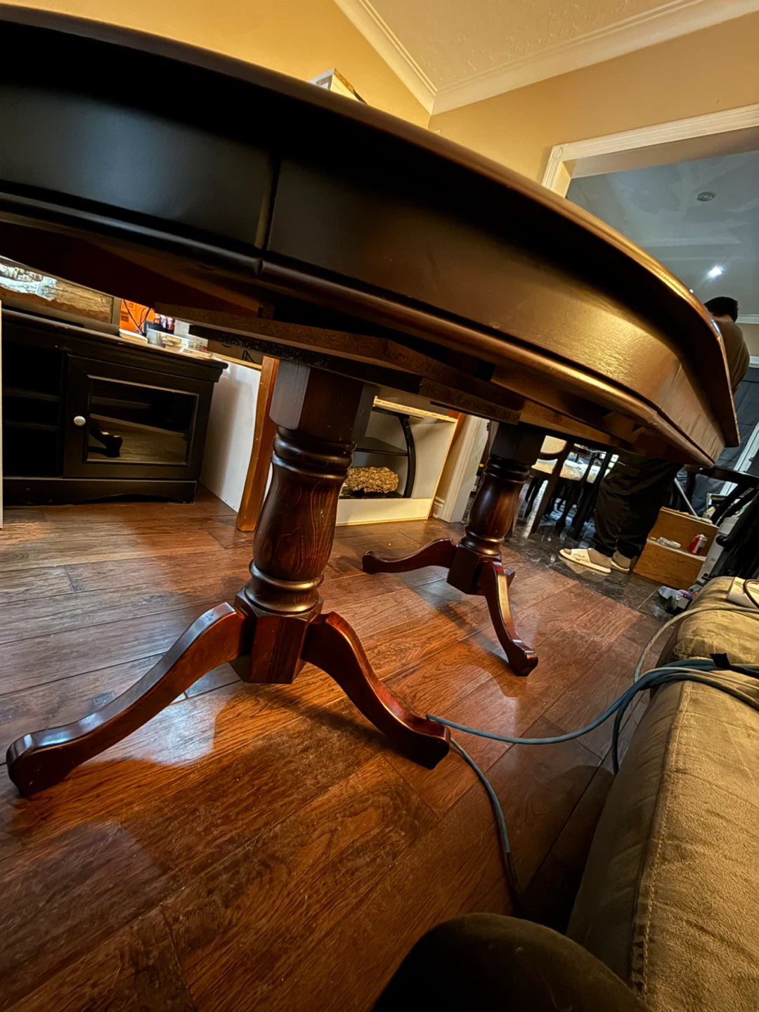 Wooden Dining Table with Leaf - photo 2