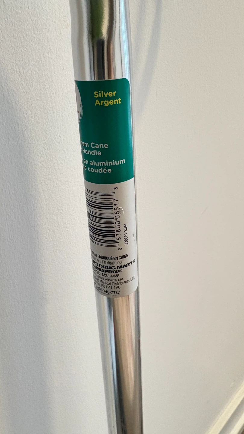 Silver Aluminum Offset Handle Cane - photo 4