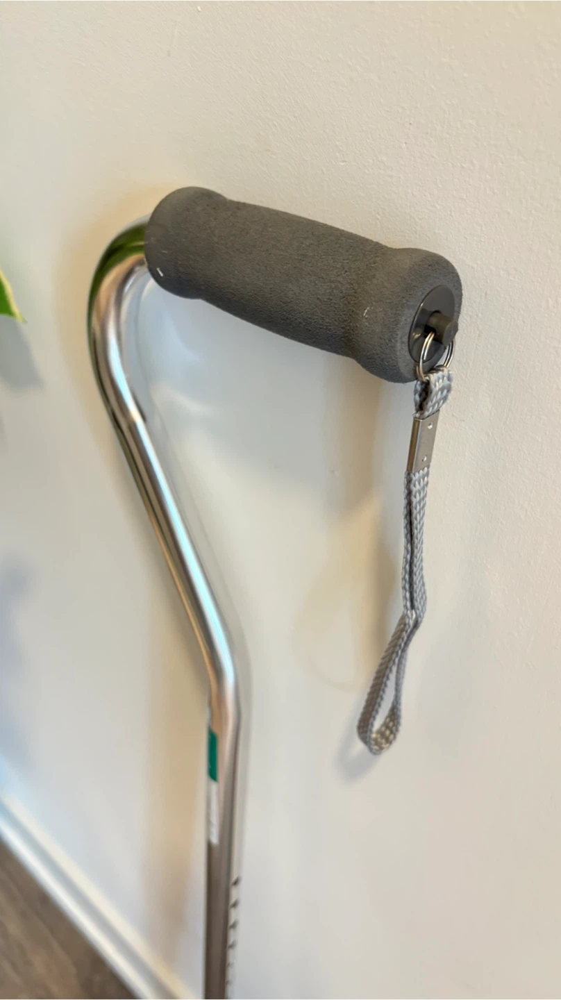 Silver Aluminum Offset Handle Cane - photo 3