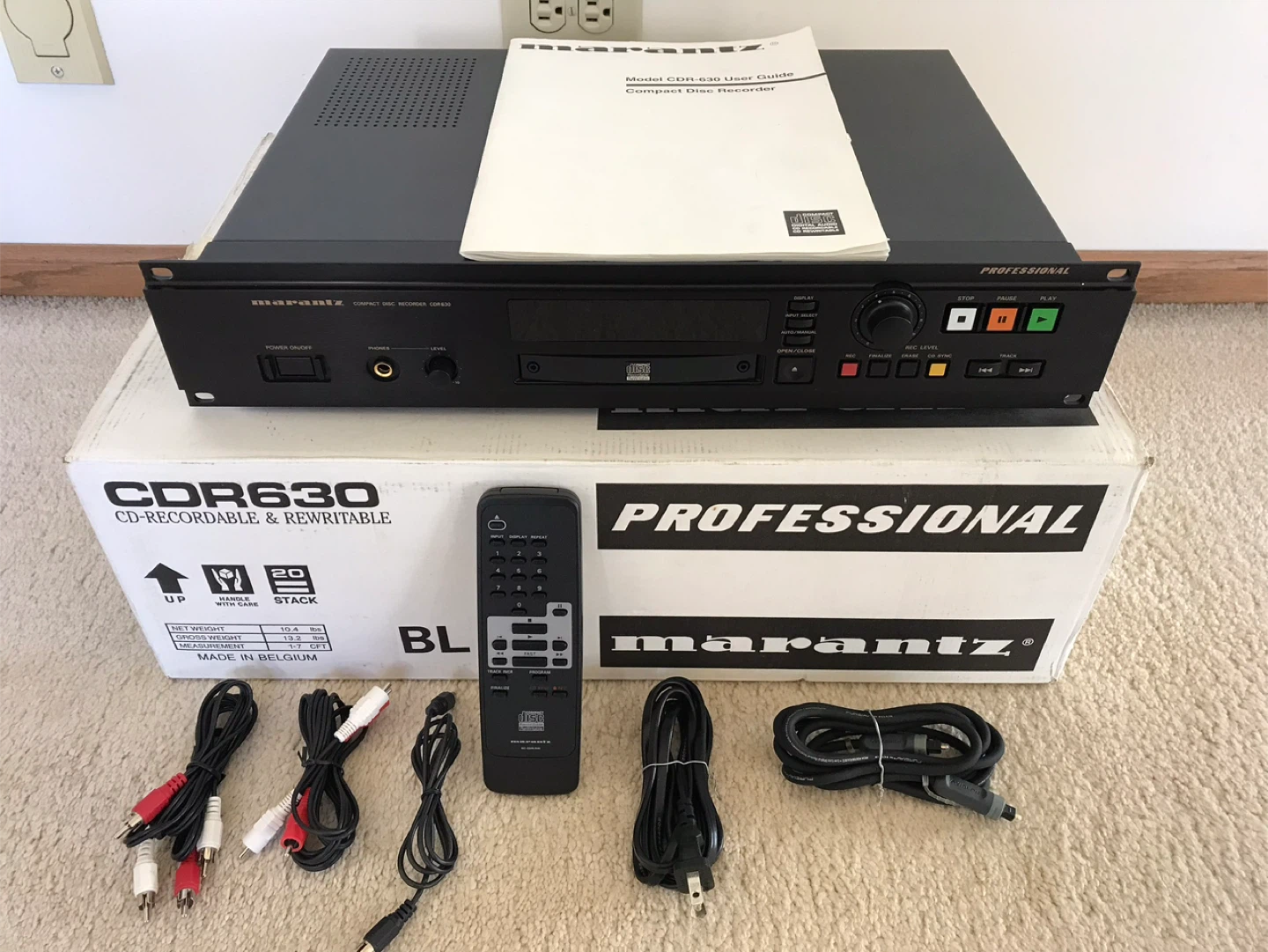 Marantz CDR630 Professional CD Recordable/Rewritable Player
