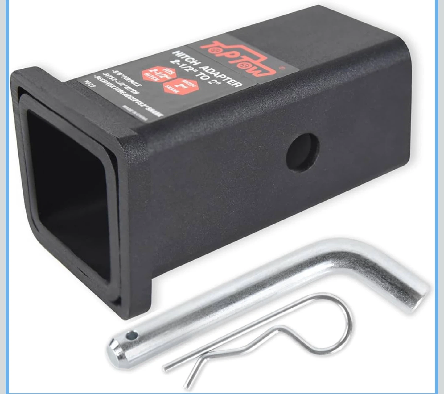 TOPTOw Trailer Hitch Adapter 2-1/2" to 2" - NEW