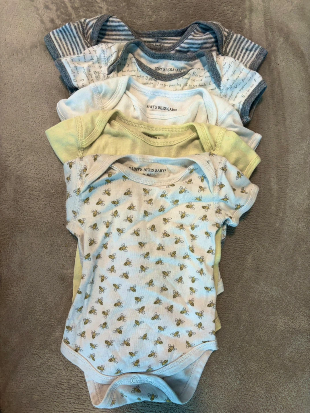 Burt's Bees Baby Bodysuits (Set of 4)