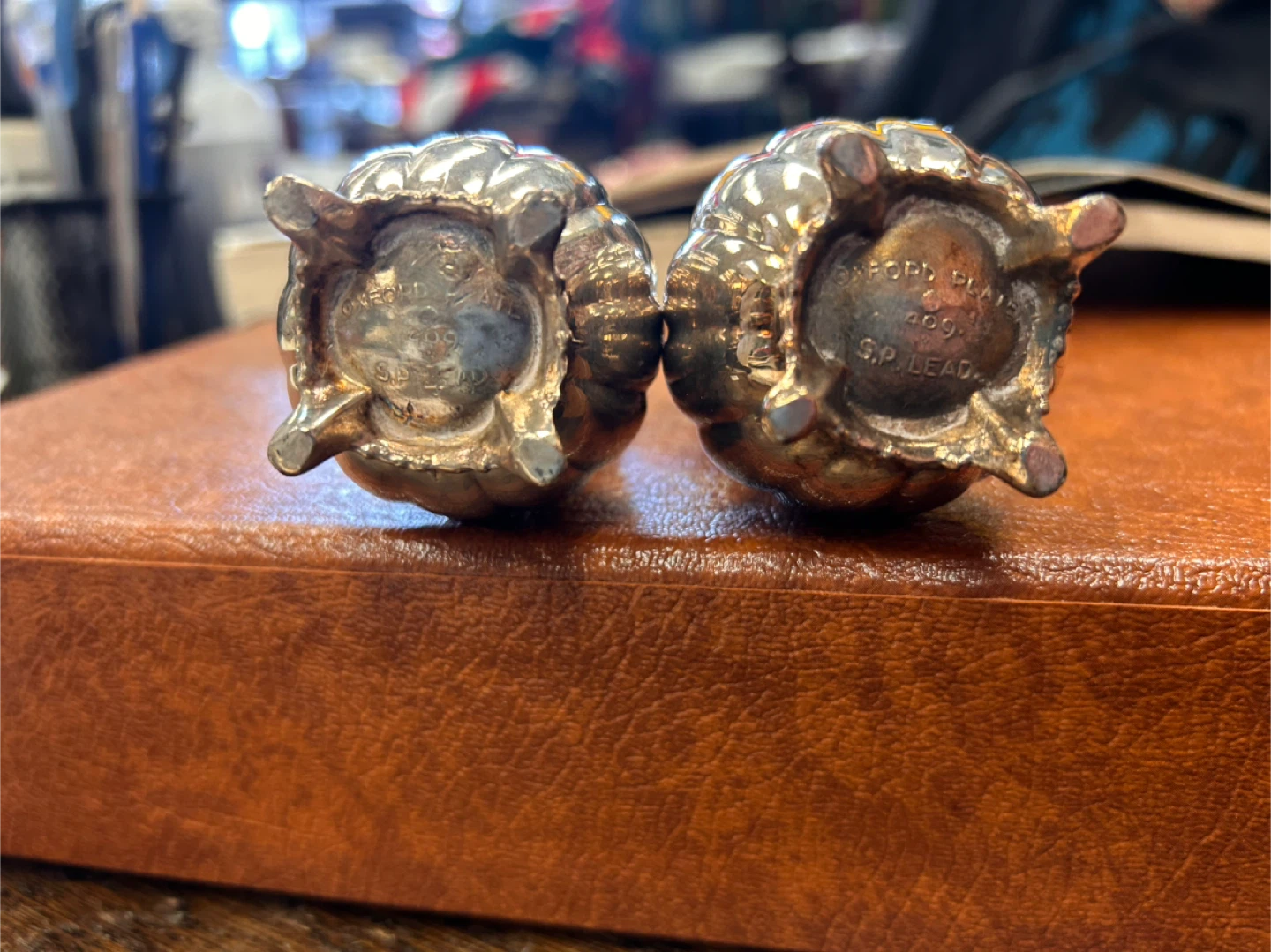 Vintage Silver-Plated Salt & Pepper Shakers - photo 3