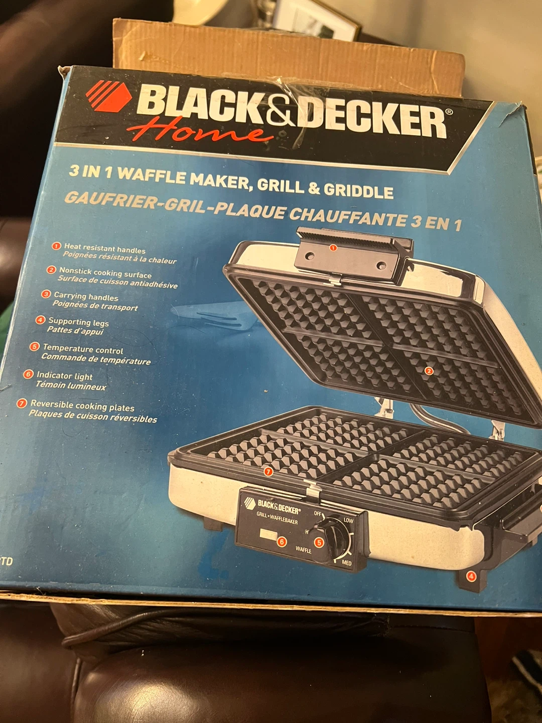 Black & Decker 3-in-1 Waffle Maker, Grill & Griddle