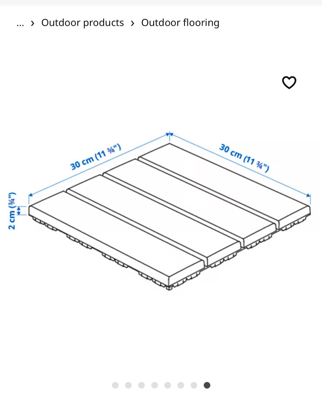 IKEA outdoor flooring tiles (Dark Grey) - photo 2