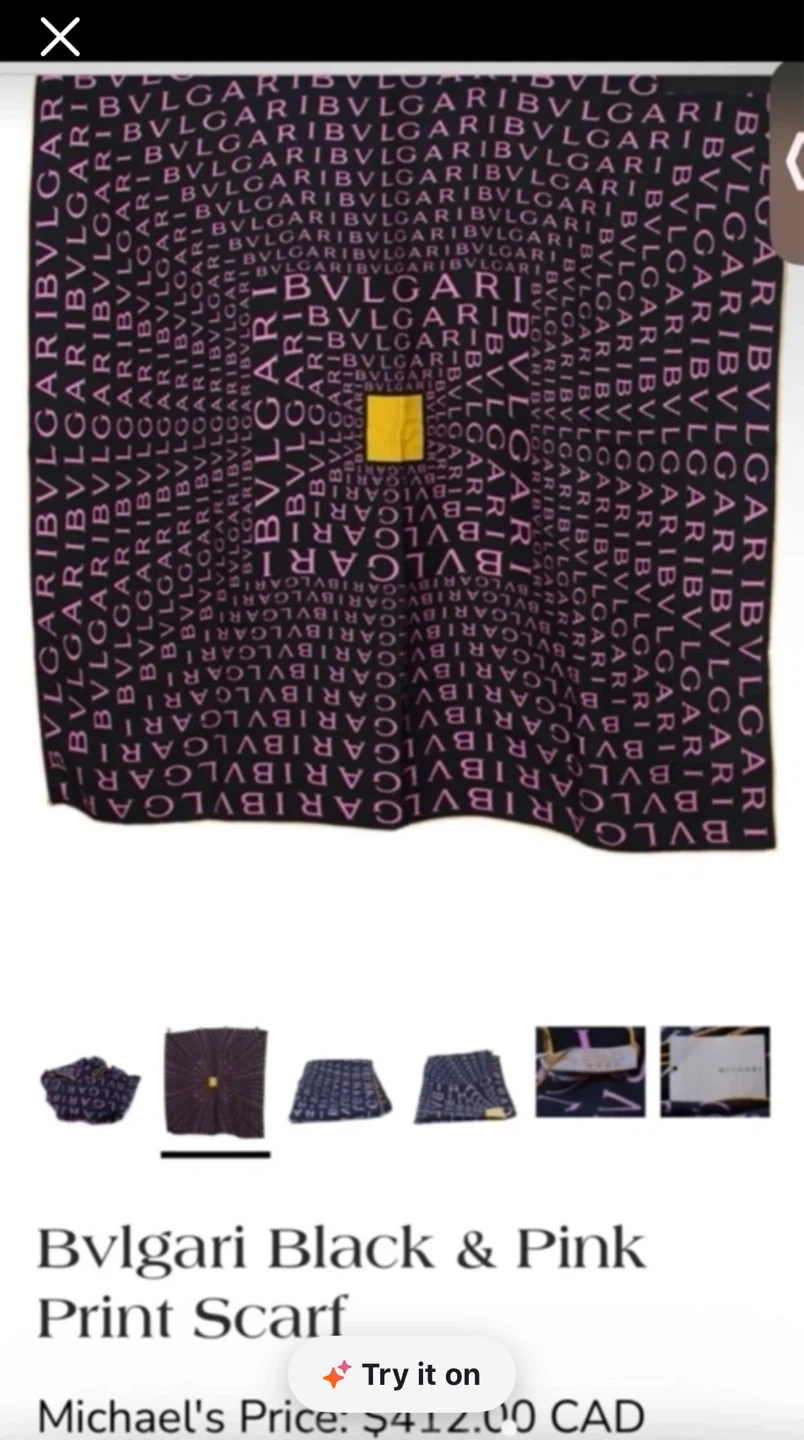 Bvlgari Silk Scarf - no box - photo 4