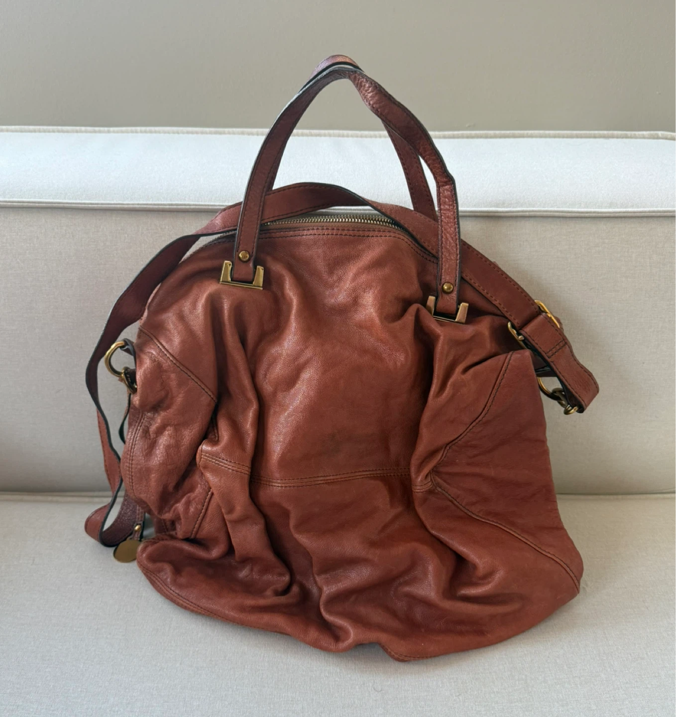 RABEANCO Leather Handbag - photo 3