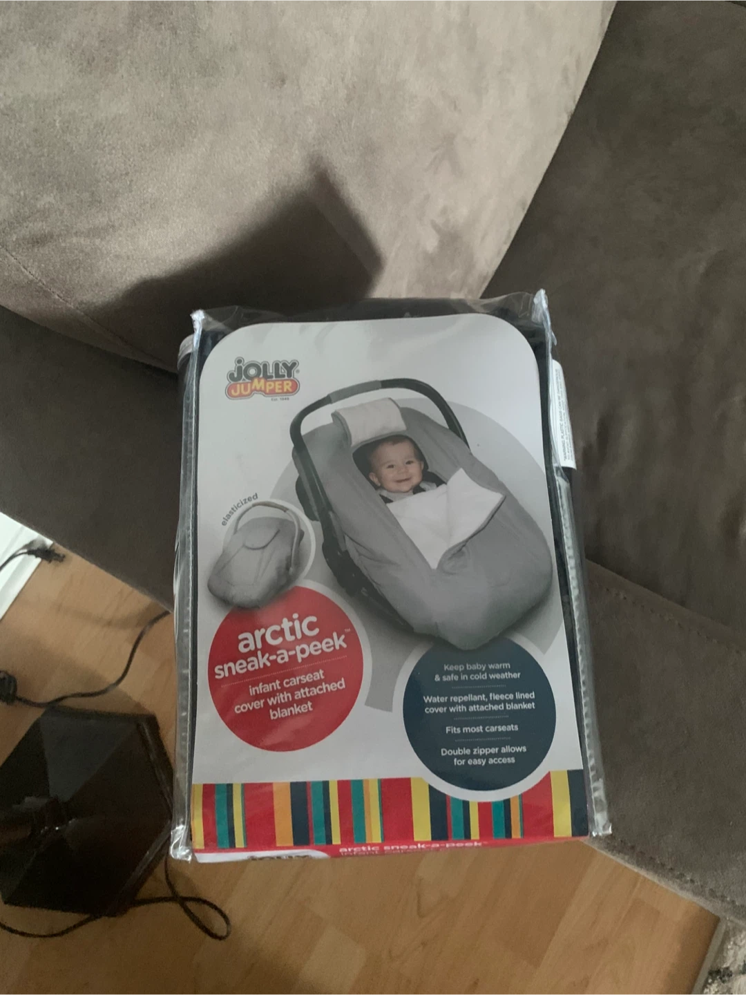 New Jolly Jumper  Infant Carseat Cover with Blanket