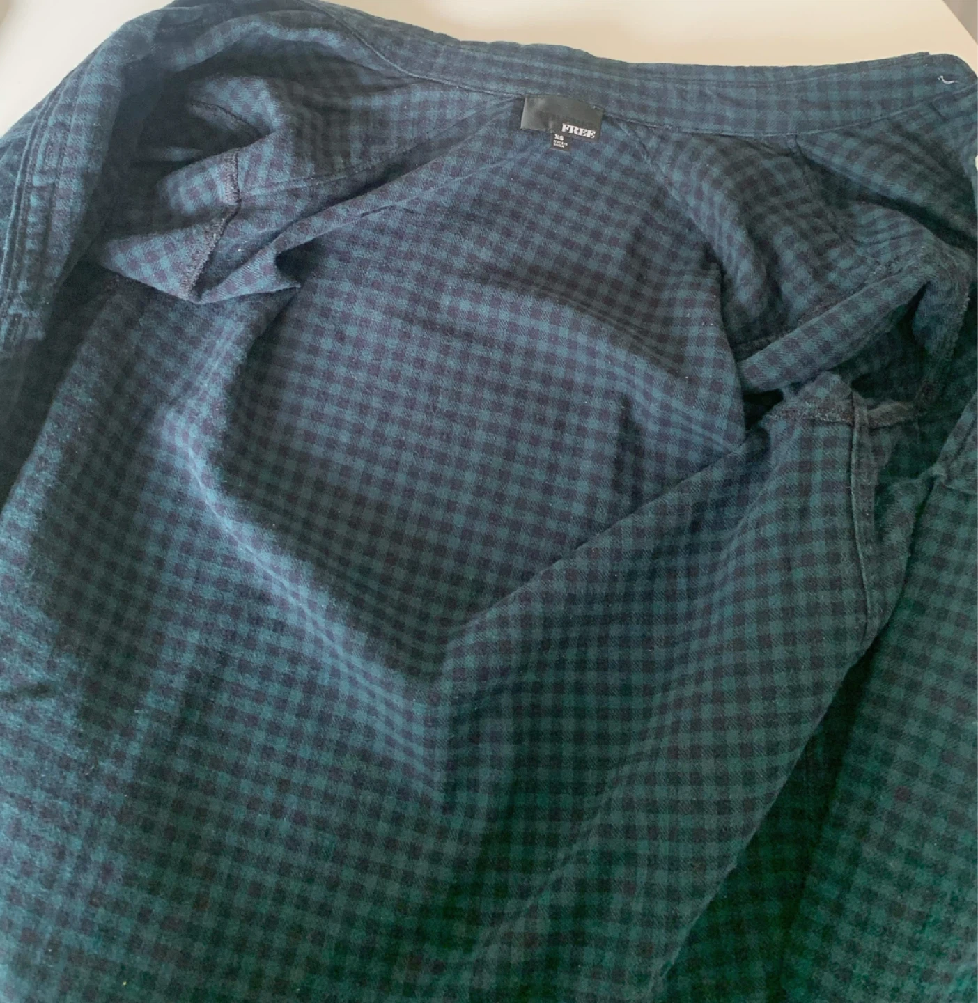 Wilfred Free Green Plaid Long Shirt Dress XS - photo 4