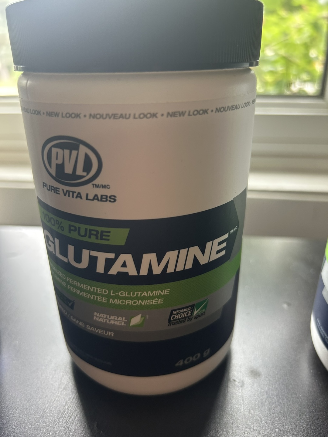 PVL 100% Pure Micronized Fermented L-Glutamine Powder 400g