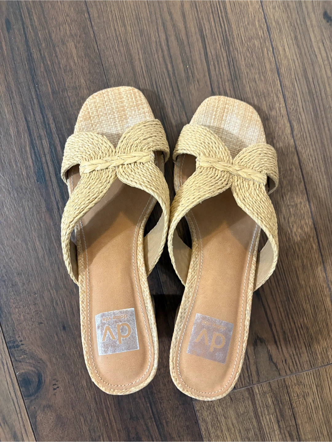 DV by Dolce Vita Women's Beige Braided Summer Sandals - Size 9