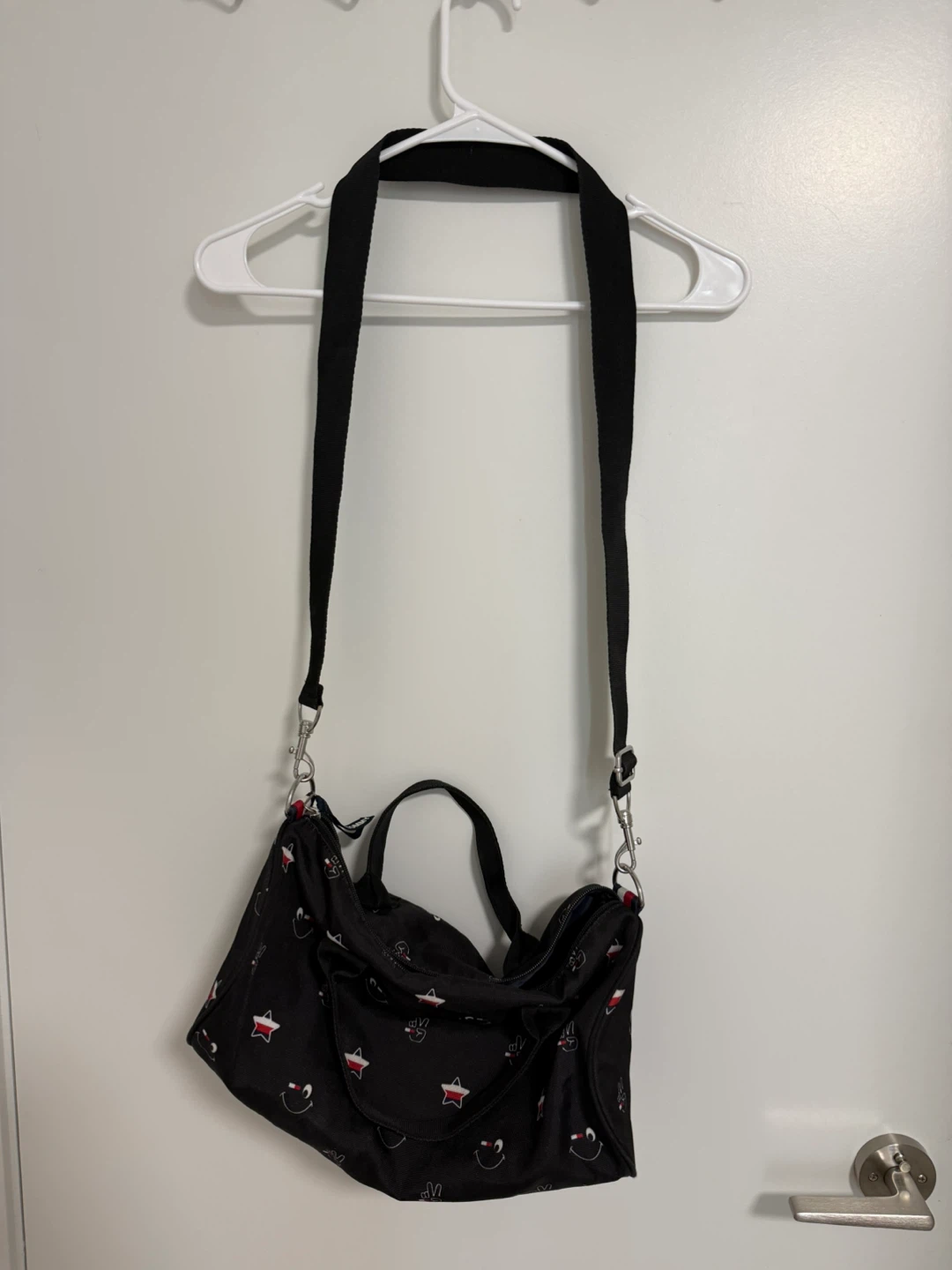 Tommy Hilfiger Black Patterned Bag