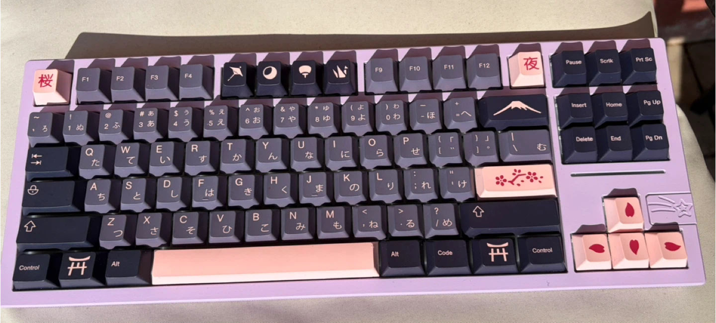 Lilac Dreams - Galaxy 80 TKL Custom Mechanical Keyboard - photo 2
