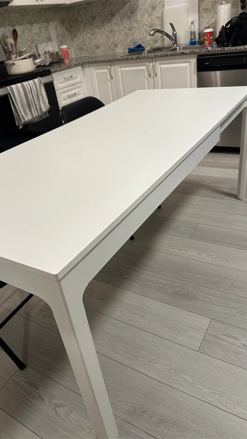 White dining table (extendable) - photo 2