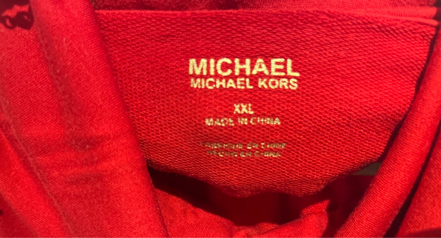 Michael Kors Red Cowl Neck Sweatshirt XXL - photo 2