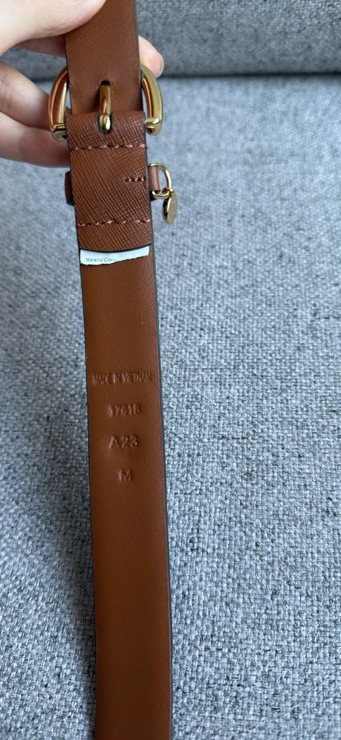 Lauren Ralph Lauren Brown Leather Belt - Size M - photo 4