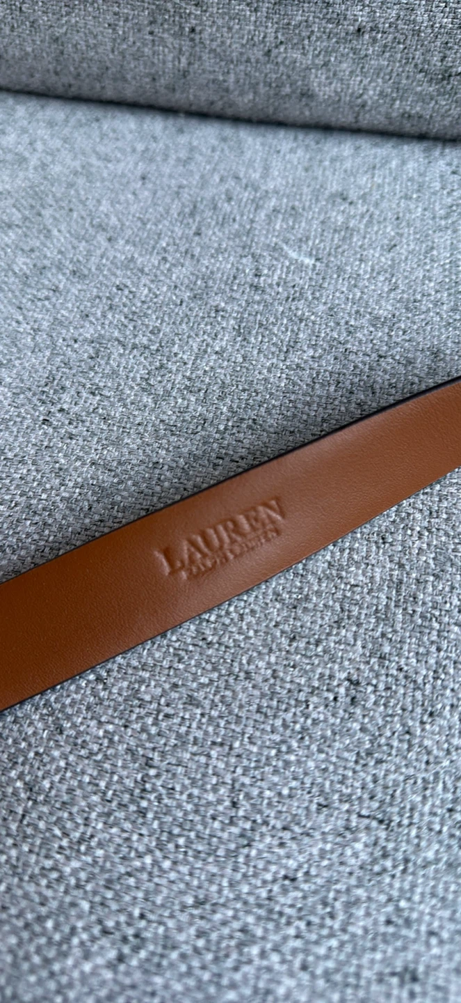 Lauren Ralph Lauren Brown Leather Belt - Size M - photo 2