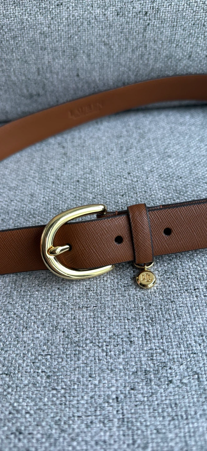 Lauren Ralph Lauren Brown Leather Belt - Size M
