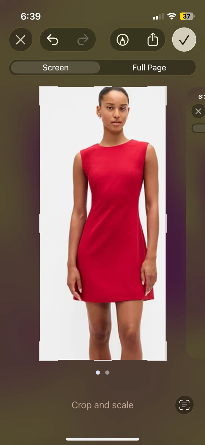 GAP High-Neck Mini Shift Dress - Red, XXS - photo 4