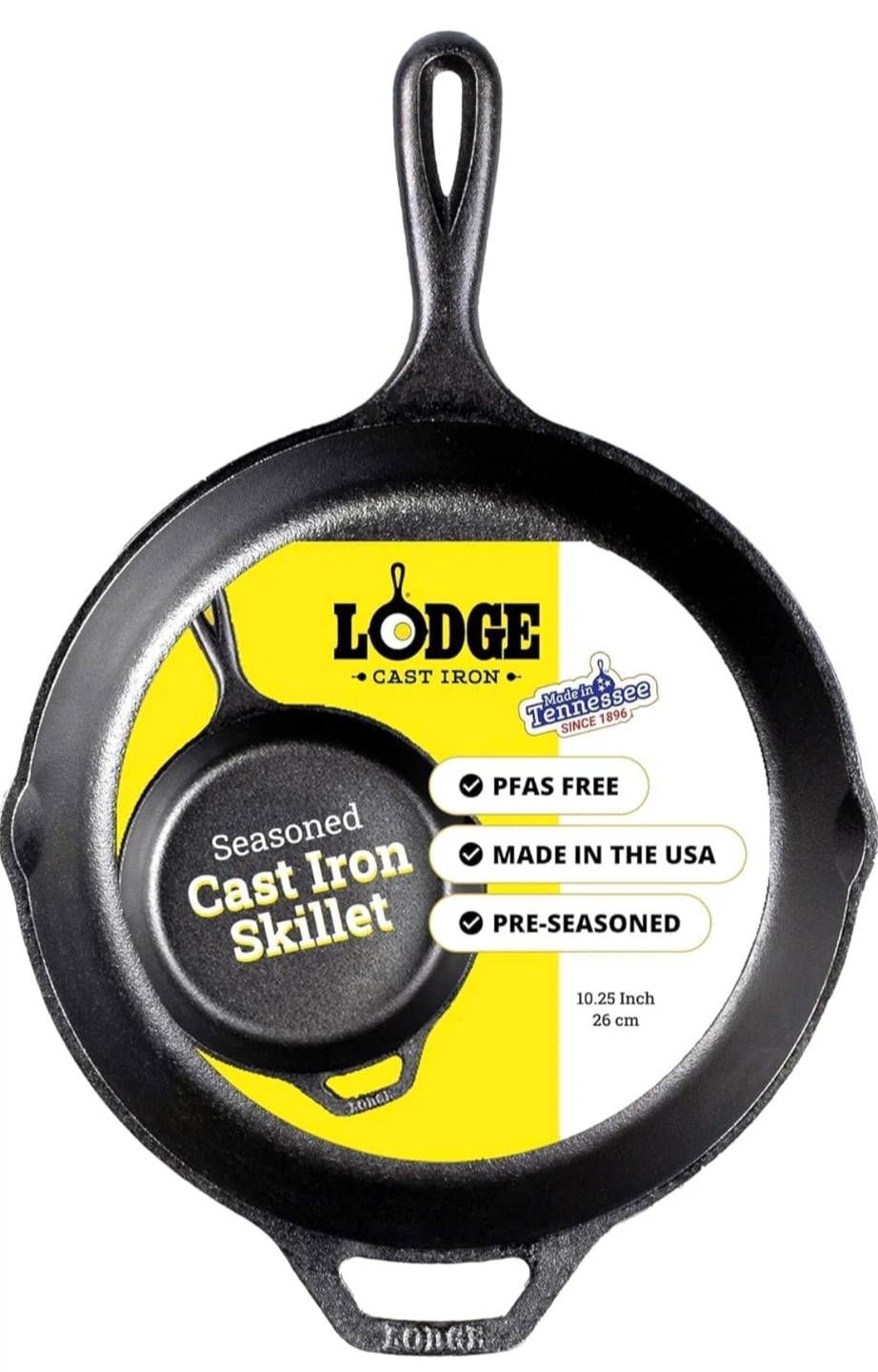 Lodge 10.25 Inch Seasoned Cast Iron Skillet - photo 3