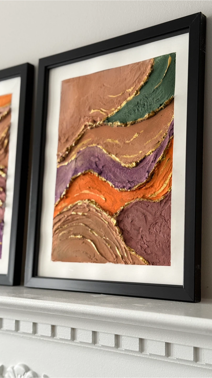 Textured Wall Art Set - Framed Landscape Style - photo 2
